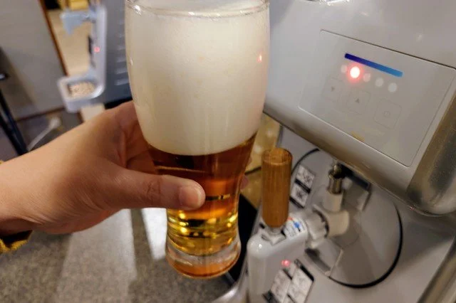 キリンのビールサーバー「TAPPY」で注がれるビール